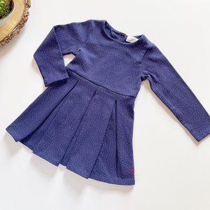 Heritage By Mothercare Blue French Dot Dress | Size 2/3